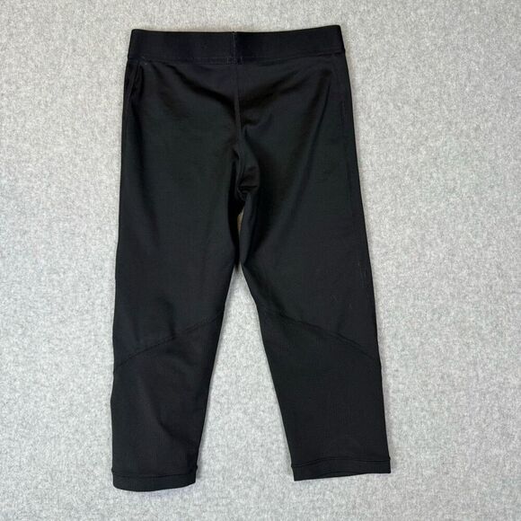 Nike Pro Womens Size Large Elastic Waist Cropped Leggings Black Pull On - Picture 6 of 7